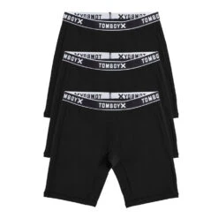 9" Boxer Briefs 3-Pack - Cotton Black Logo