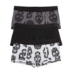 Boy Shorts 3-Pack - Halloween Skulls -Swim Lounge Outfit 3Pack Halloween Boy Short Modal