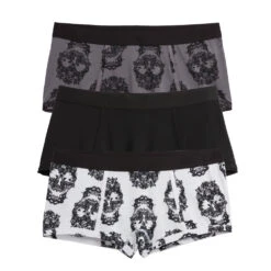 Boy Shorts 3-Pack - Halloween Skulls