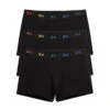 4.5" Trunks 3-Pack - Cotton Black X= Rainbow 2 4.5" Trunks 3-Pack - Cotton Black X= Rainbow -Swim Lounge Outfit 4.5Trunks3 Pack CottonBlackX Rainbow