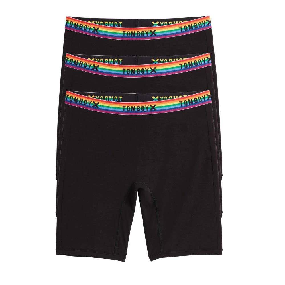9" Boxer Briefs 3-Pack - TENCEL™ Modal Black Rainbow 3 9" Boxer Briefs 3-Pack - TENCEL™ Modal Black Rainbow