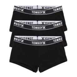 Boys Shorts 3-Pack - Cotton Black Logo