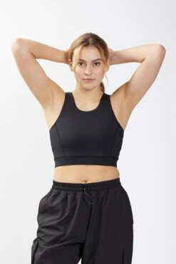 Backpack Medium Impact Bra - Black 13 Backpack Medium Impact Bra - Black -Swim Lounge Outfit Backpack Medium Impact Bra Black 2