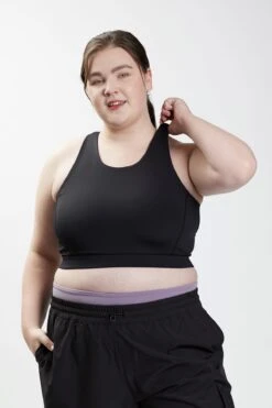 Backpack Medium Impact Bra - Black 16 Backpack Medium Impact Bra - Black -Swim Lounge Outfit Backpack Medium Impact Bra Black 4