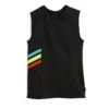 Swim Tank LC - Black With Orange Yellow & Blue Stripes -Swim Lounge Outfit BlackWithStripes SwimTank RS 1