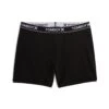 6" No Fly Boxer Briefs - Black Logo -Swim Lounge Outfit Black Logo No Fly 6in 1
