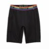 Swim 9" Shorts With Pocket - Black Rainbow -Swim Lounge Outfit Black Rainbow Swim 9in Shorts 1