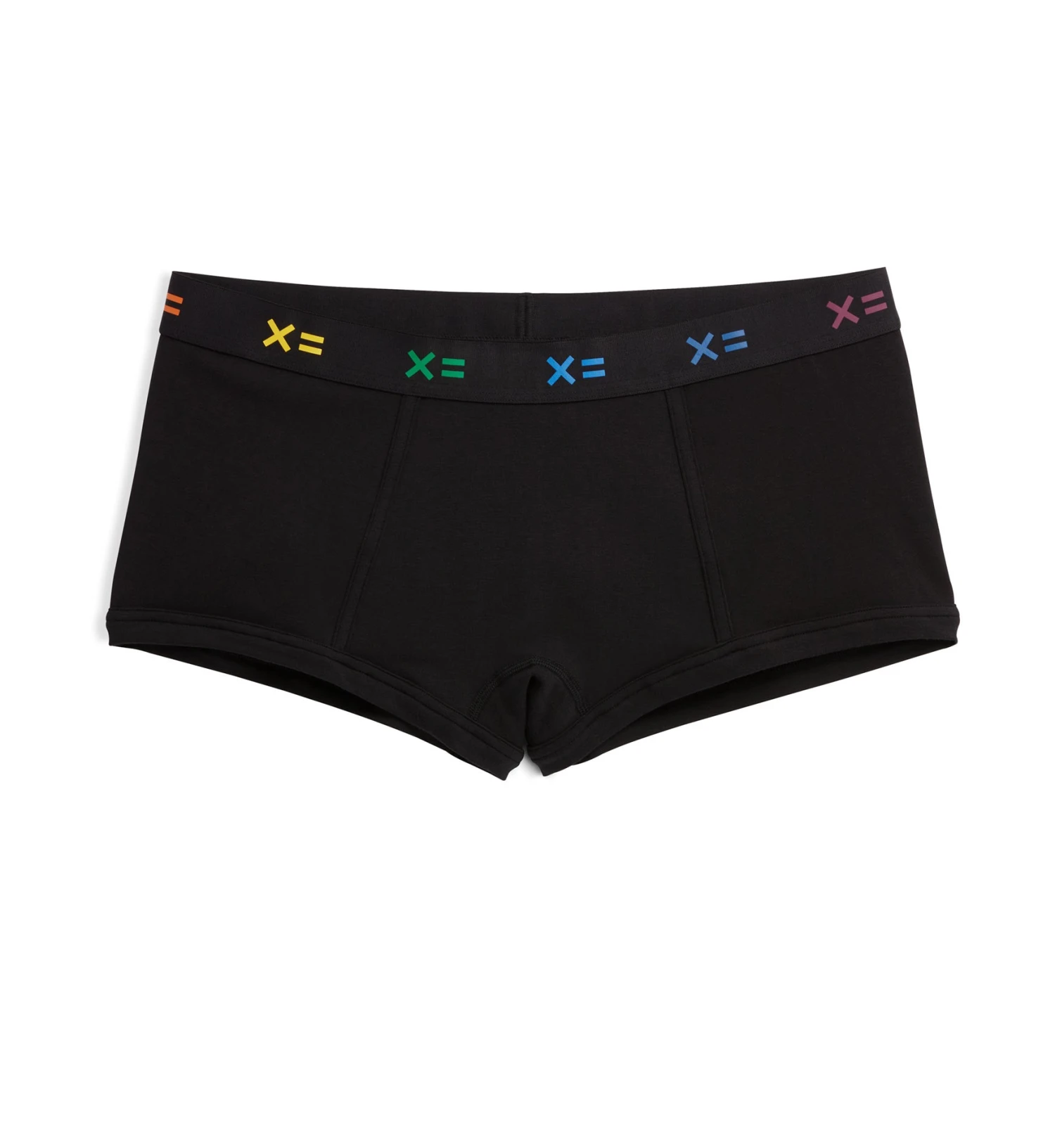 Boy Shorts - Black X= Rainbow 3 Boy Shorts - Black X= Rainbow