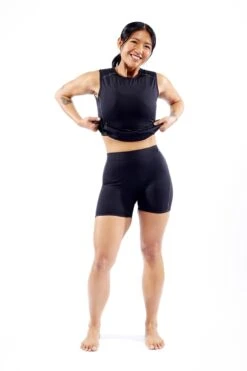 Swim 4.5" Shorts - Black Ombre -Swim Lounge Outfit Black Swim 4 OF 1