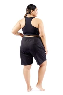 Swim Racerback Zip Top - Black Ombre -Swim Lounge Outfit Black Swim Racerback Zip Top 1 OF 2