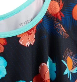 Swim Tank LC - Blue Aloha Print 7 Swim Tank LC - Blue Aloha Print -Swim Lounge Outfit Blue Aloha Swim Swim Tank 3