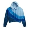 Terry Rec Hoodie - Blue Tie Dye -Swim Lounge Outfit Blue Tie Die Terry Rec Hoodie 1