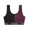 Essentials Soft Bra LC - Checkers Plum -Swim Lounge Outfit Checkers Colorblock Plum Essentials Bra 1