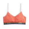 V Neck Bralette LC - Coral Rainbow 2 V Neck Bralette LC - Coral Rainbow -Swim Lounge Outfit Coral Rainbow V neck Bralette 1