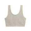 Organic Cotton Rib Essentials Soft Bra - Heather Grey 1 Organic Cotton Rib Essentials Soft Bra - Heather Grey -Swim Lounge Outfit Cotton Rib Heather Grey ESB 1