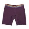 First Line Leakproof 9" Boxer Briefs LC - Plum Rainbow -Swim Lounge Outfit FirstLine 9Inch PlumRainbowBand 1