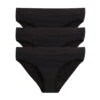 First Line Period Bikini 3-Pack - X= Black -Swim Lounge Outfit First Line Black Bikini 3pk