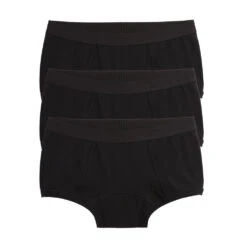 First Line Period Boy Shorts 3-Pack - X= Black