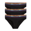 First Line Period Bikini 3-Pack - Black Rainbow -Swim Lounge Outfit First Line Rainbow Bikini 3pk