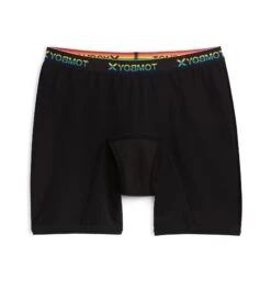 First Line Period 9" Boxer Briefs - Black Rainbow 5 First Line Period 9" Boxer Briefs - Black Rainbow -Swim Lounge Outfit First Line v2 Black Rainbow 9inch 2