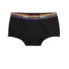 First Line Period Boy Shorts - Black Rainbow 2 First Line Period Boy Shorts - Black Rainbow -Swim Lounge Outfit First Line v2 Black Rainbow Boyshort 1