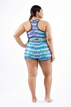 Swim High Waisted Boy Short - Head Over Eels -Swim Lounge Outfit Head Over Eels Swim High Waisted Boyshort 1 OF 2