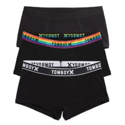 Boys Shorts 3-Pack - Cotton Mixed Black