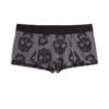 Boy Shorts - TENCEL™ Modal Grey Skulls -Swim Lounge Outfit Modal Grey Skulls Boy Short 1