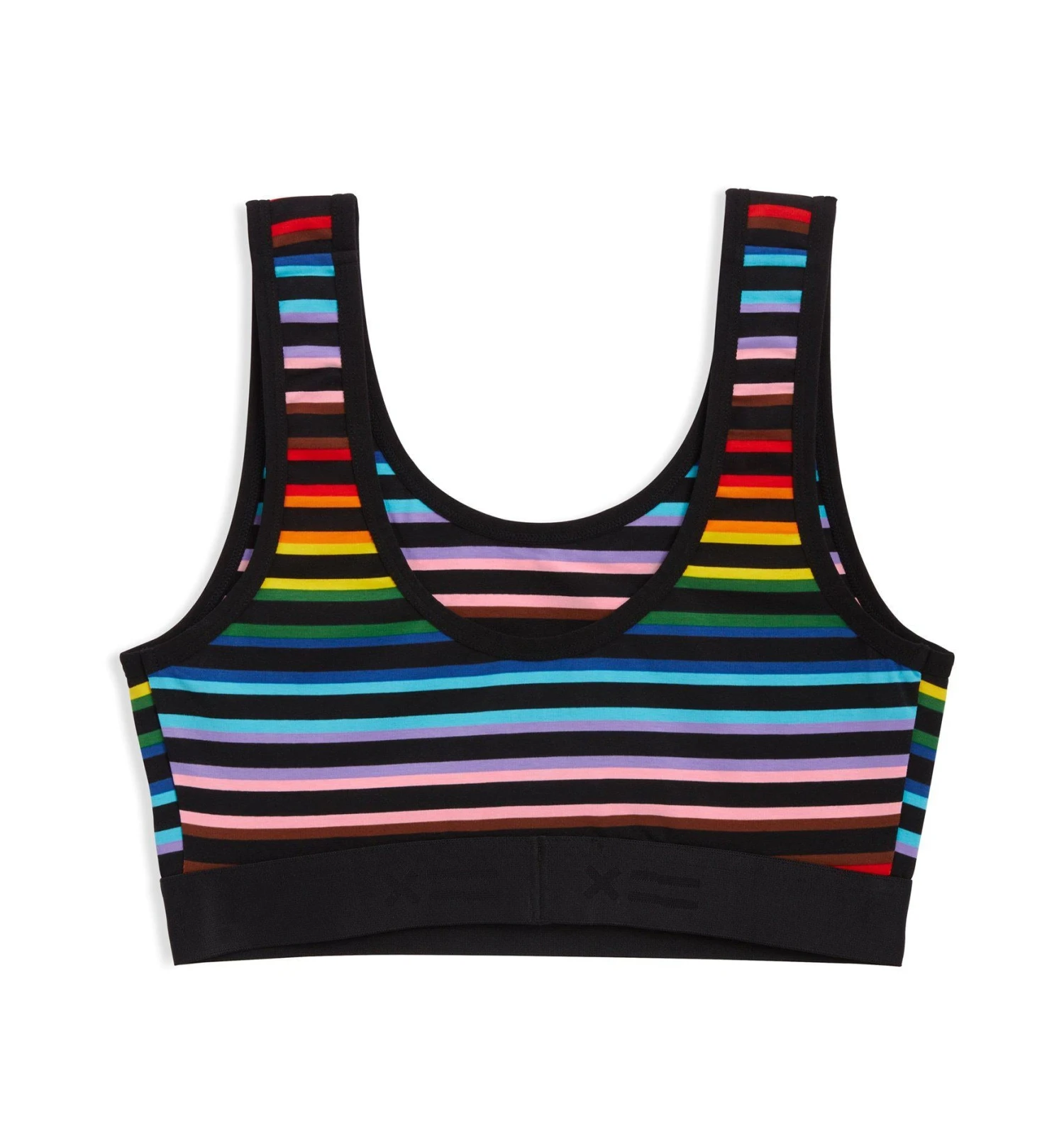 Essentials Soft Bra - Progress Pride Stripes 4 Essentials Soft Bra - Progress Pride Stripes - Image 2