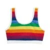 Essentials Soft Bra - Rainbow Pride Stripes -Swim Lounge Outfit RainbowPrideStripes EssentialBra 1