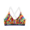 Prism Scoop Bralette LC - Rainbow Squared Print 2 Prism Scoop Bralette LC - Rainbow Squared Print -Swim Lounge Outfit RainbowSquared PrismScoopBralette 2