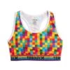 Racerback Soft Bra LC - Rainbow Squared Print
