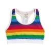 Racerback Soft Bra - Rainbow Pride Stripes 2 Racerback Soft Bra - Rainbow Pride Stripes -Swim Lounge Outfit Rainbow Pride Racerback Bra 1 634b4066 346a 4966 86ca a196dfaba232